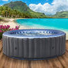 BRAST® Whirlpool MSpa Bergen, aufblasbar, 4–8 Personen, Ø180–224cm, bis 144 Düsen, winterfest, In/Outdoor, Heizung & Energiespar-Timer